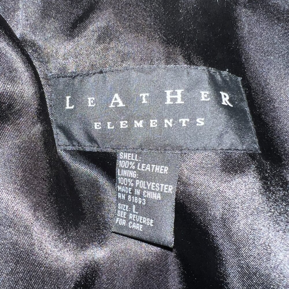 Leather Elements Black Leather Jacket - image 5